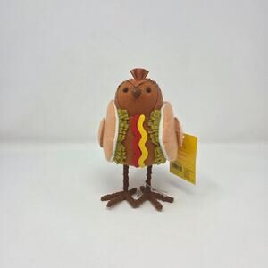 "Franky" Hot Dog Felt Fabric Bird